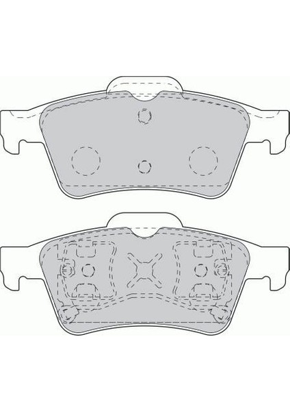 Arka Fren Balata Ford Focus Iı 05- / Connect 06- / C-Max 06- / Nıssan Prımera P12 02- / Renault Laguna Iı 01- / Megane Iı / Latıtude / Opel Vectra 03-