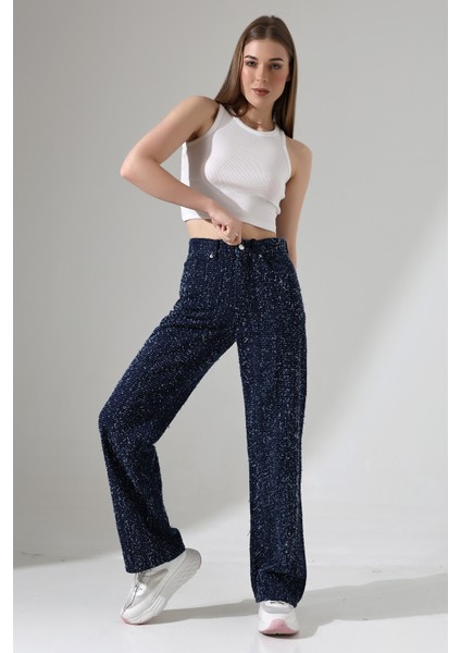 Koyu Mavi Nova Dokulu Straight Jean modelleri
