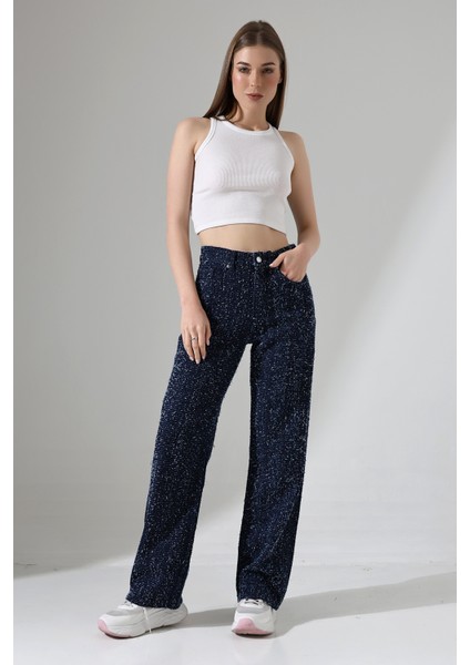Koyu Mavi Nova Dokulu Straight Jean fırsatları
