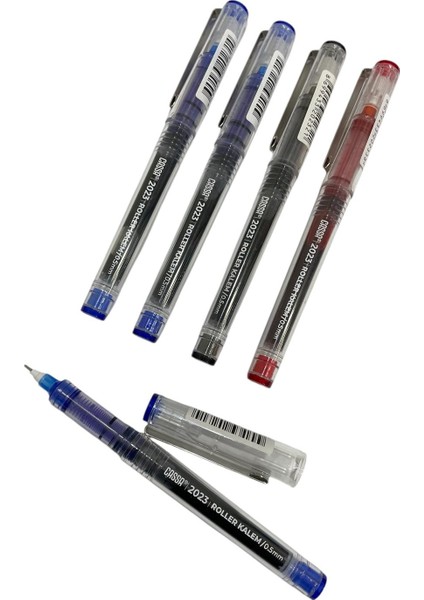 0,5 mm Iğne Uçlu Roller Kalem ( 3 Mavi , 1 Siyah , 1 Kırmızı )