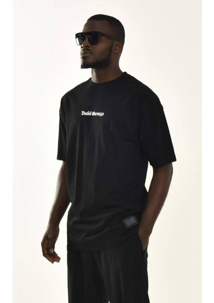 Erkek Sırt Baskılı Pamuk Kalın Dokulu T-Shirt fırsatları