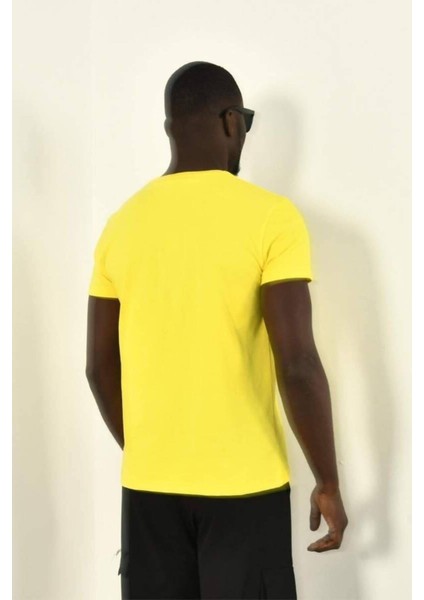 Çiçekli Örgü Detay Bisiklet Yaka Tshirt indirimleri