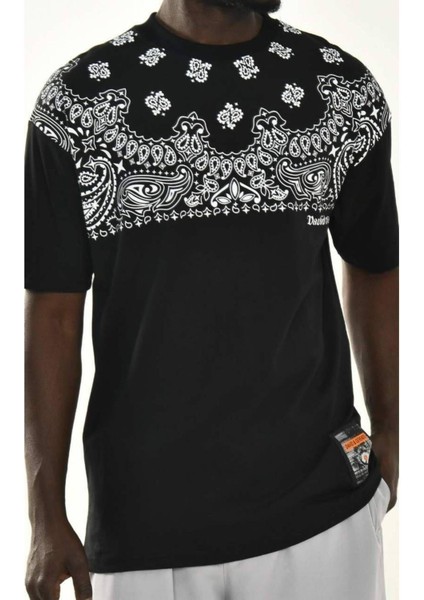 Erkek Etnik Baskılı Pamuk Kalın Dokulu T-Shirt fiyatları