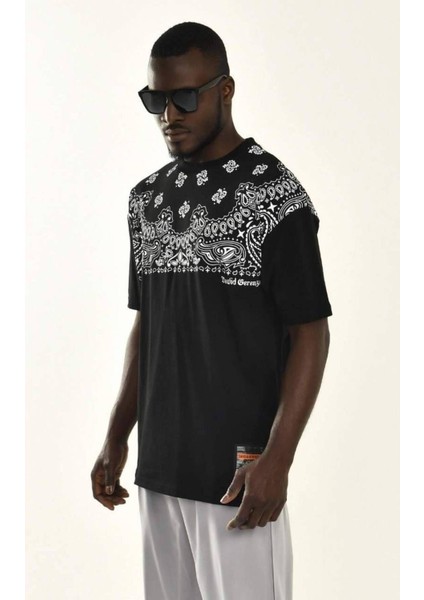 Erkek Etnik Baskılı Pamuk Kalın Dokulu T-Shirt modelleri