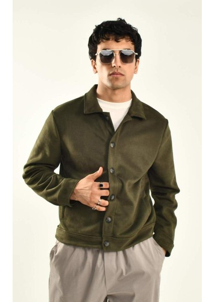 Siyah Düğmeli Süet Ceket modelleri