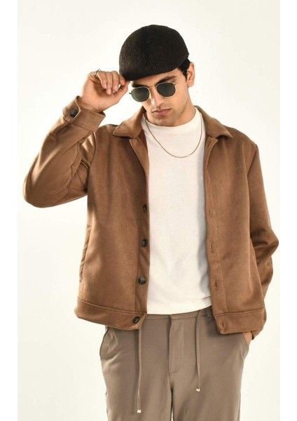 Siyah Düğmeli Süet Ceket modelleri