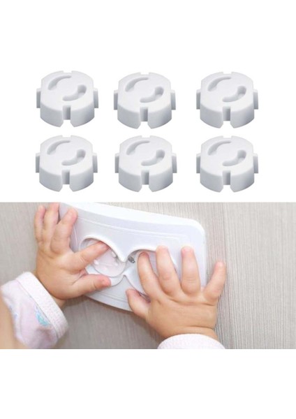 Bebek Priz Emniyeti Çocuk Koruyucu Priz Kapağı 6 Adet PD039