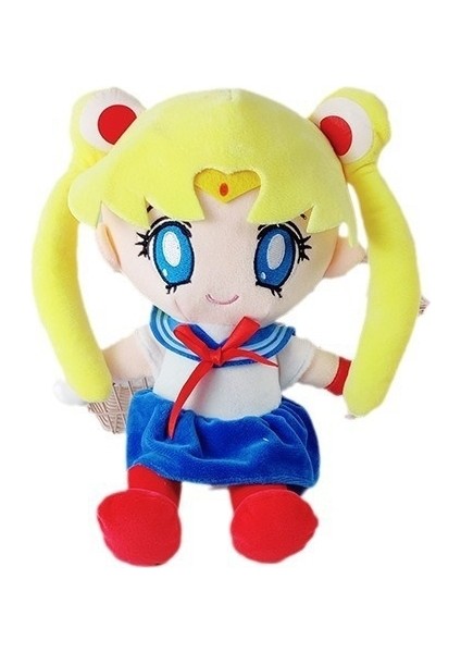 Karikatür Anime Sailor Moon Doll Kara Kedi Luna Kız Pençe Makinesi Bebeği (Yurt Dışından)