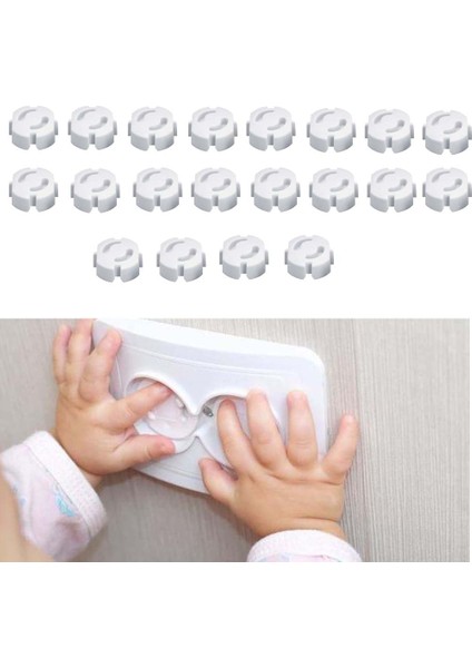 Bebek Priz Emniyeti Çocuk Koruyucu Priz Kapağı 20 Adet PD039