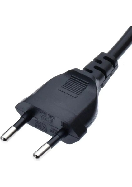 80 cm L Uç 90 Derece Power Güç Elektrik Kablosu C7 Ps4/ps3 Teyp Laptop Adaptör Işıldak 2 Pinli Siyah