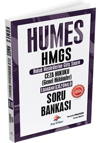 2025 HUMES HMGS Ceza Hukuku Genel Hükümler Tamamı Çözümlü Soru Bankası