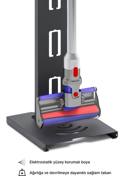 Kablosuz Süpürge Standı Dyson Philips Samsung Bosch Uyumlu Süpürge Standı Dikey Süpürge Standı modelleri