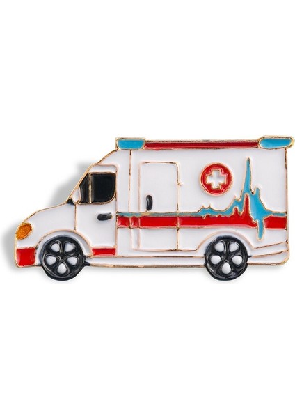 Yaratıcı Tıbbi Broo Ambulans Haç Çizgi Film Sevimli Papyon Rozeti Hediye Takı Aksesuarları Hemşireler ve Doktorlar Için (Yurt Dışından)