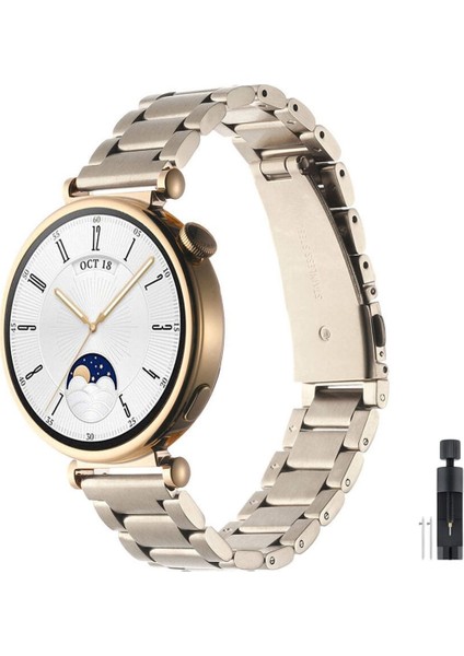 Huawei Watch Gt4/gt5 41MM Gt 5 Pro 42 mm Uyumlu 18MM Paslanmaz Çelik Baklalı Kordon fiyatları