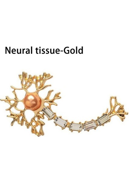 Altın Tarzı Sinir Dokusu Doktor/hemşire Iğne Pin Tıbbi Organ Broş Dıy Charm Trendy Kreatif Kimya Takı Hediyesi (Yurt Dışından)