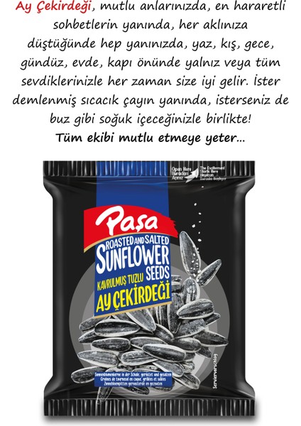 Paşa Kuruyemiş Siyah Ay Çekirdeği 150 gr x 16 Adet (TOPLAM 2400 gr)