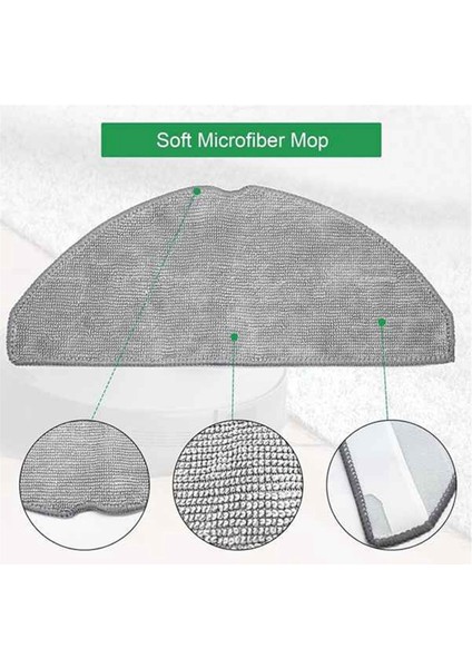 L60 Robot Süpürge Için Paspas Bezi Yedek Parçası, Mikrofiber Ped Yıkanabilir Aksesuarlar (Yurt Dışından)
