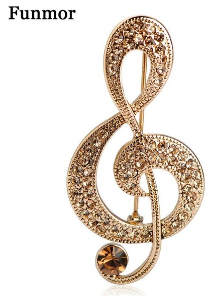 Gümüş Tarzı Çekici Büyük Retro Müzik Notu Vintage Takı Antik Gümüş Kristal Broş Antika Lir Çiçeği Broş Lady Pin Bluz cc (Yurt Dışından) fiyatları