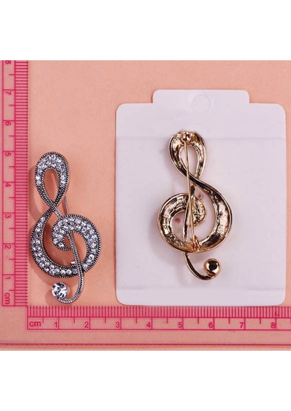 Gümüş Tarzı Çekici Büyük Retro Müzik Notu Vintage Takı Antik Gümüş Kristal Broş Antika Lir Çiçeği Broş Lady Pin Bluz cc (Yurt Dışından) fırsatları