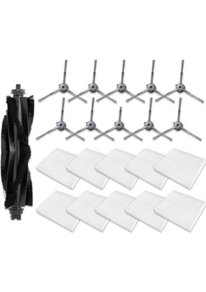 21 Adet Clean L50, L50, L60, L60 Hibrit Elektrikli Süpürge Parçaları Için Aksesuar Seti Silindir Yan Fırça Hepa Filtre (Yurt Dışından)