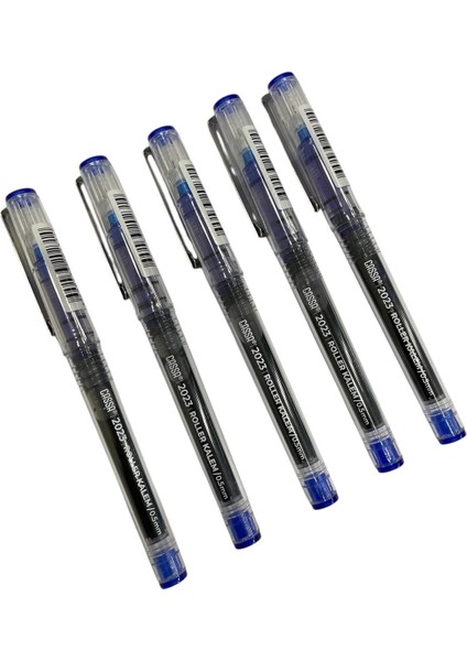 0,5 mm Iğne Uçlu Roller Kalem Mavi ( 5 Adet )