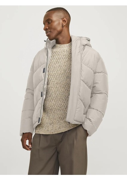 JJWORLD Moonbeam Su Geçirmez Kapüşonlu Erkek Puffer Ceket – Hafif ve Sıcak Kışlık Model