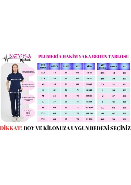 Plumeria Hakim Yaka Koyu Indigo Uniforma (Likralı) M - Takım - Hayır Isim Yazılmasın fırsatları
