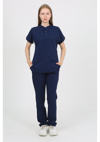 Plumeria Hakim Yaka Parliament Unisex Uniforma (Likralı) S - Takım - Hayır Isim Yazılmasın