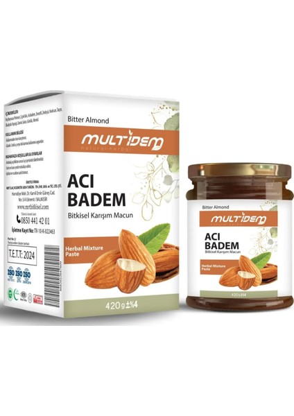 Acı Badem Bitkisel Karışım Macun 420 gr