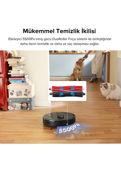 Q5 Pro Siyah Robot Süpürge