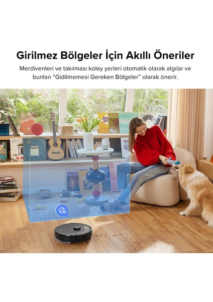 Q5 Pro Siyah Robot Süpürge