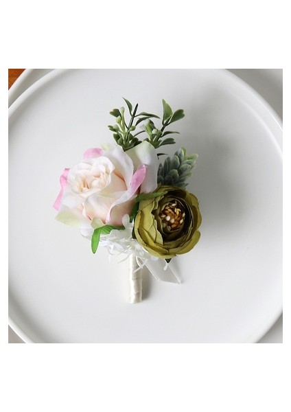 Çok Renkli Stil Yo Cho Düğün Papyon Mavi Çiçek Gelin Çiçeği Yaka Çiçeği Damat Konuklar Broş Düğün Aksesuarları (Yurt Dışından) modelleri