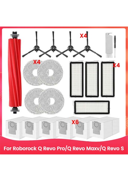 Q Pro / Q Maxv / Qs Elektrikli Süpürge Aksesuarları Ana Fırça Filtreleri Paspas Toz Torbaları (Yurt Dışından)