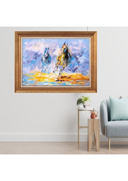 Altın Çerçeveli Paspartulu Tablo C783