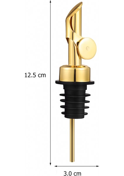 1 Adet Gold Ağırlıklı Paslanmaz Çelik Şişe Dökücü