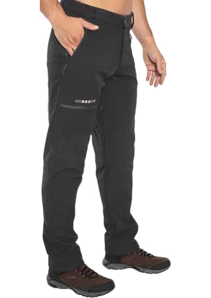 Softshell Antrasit Kışlık Polarlı Outdoor Pantolon - 2228-06