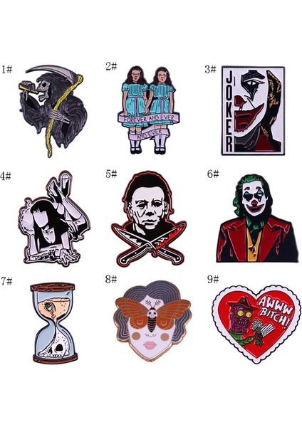 No.5 Boyutu H Metal Broş Rozeti Yakalı Sırt Çantası El Çantası Rozeti Ceket Pin Moda Takı Hediye (Yurt Dışından)