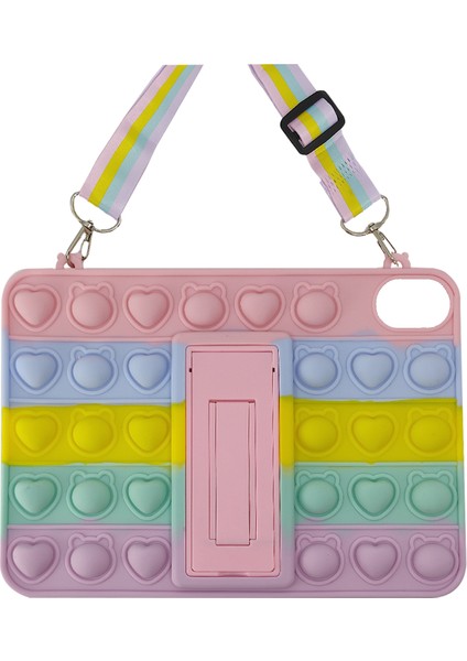 Apple iPad Mini 6 (MK8C3TU/A) Uyumlu Standlı Pop It Arka Koruma
