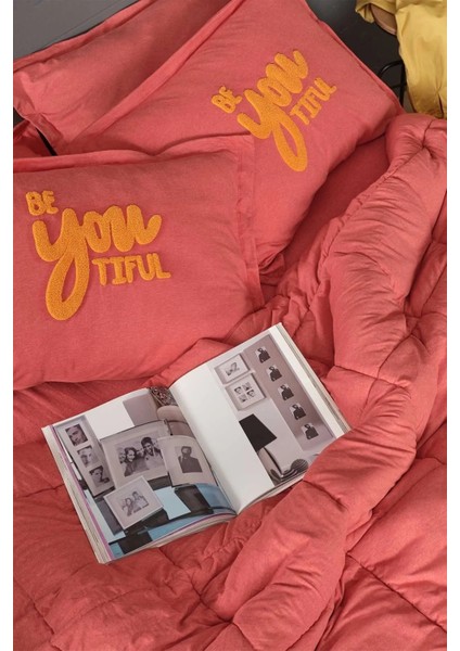 Home Motto Cotton Comfort Tek Kişilik Mercan