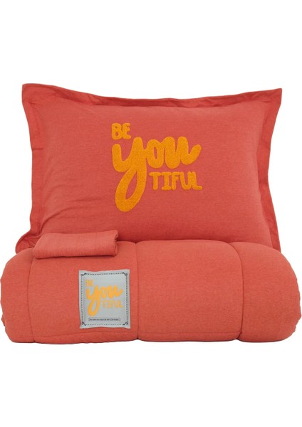 Home Motto Cotton Comfort Tek Kişilik Mercan