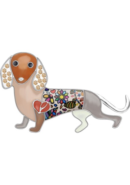 Mor Tarzı Kızlar Kadınlar Için Takılar Kolye Eşarp Dekorasyon Hediye Dachshund Köpek Broş Elmas Rhinestone Enamel Alaşım Hayvan Takı (Yurt Dışından) modelleri
