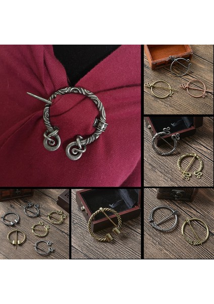 No.1 Boyutu 11 Stil Viking Çağı Norse Gümüş Bronz Broşlar Pelerin Takımı Için Broş Retro Vintage Wiccan Takı (Yurt Dışından)