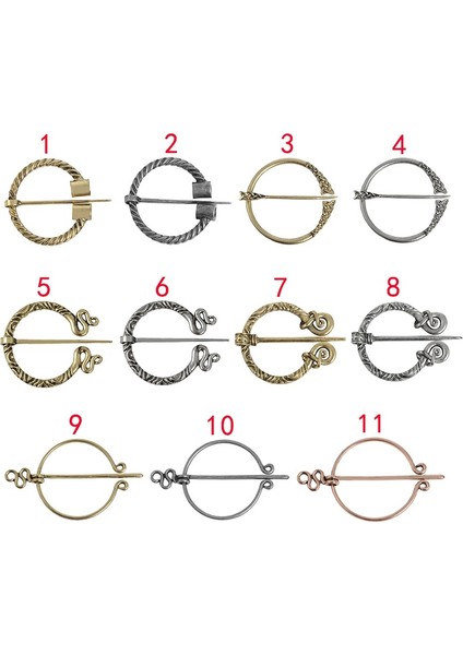 No.1 Boyutu 11 Stil Viking Çağı Norse Gümüş Bronz Broşlar Pelerin Takımı Için Broş Retro Vintage Wiccan Takı (Yurt Dışından)