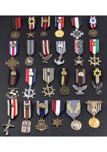 Metal Rozeti Avrupa ve Amerika Donanma Okulu Rozeti Broş Rüzgar Harajuku Özel Takım Küçük Rozet Omuz Askısı Rütbe Kaydırak Epaulet Epaulette (Yurt Dışından)