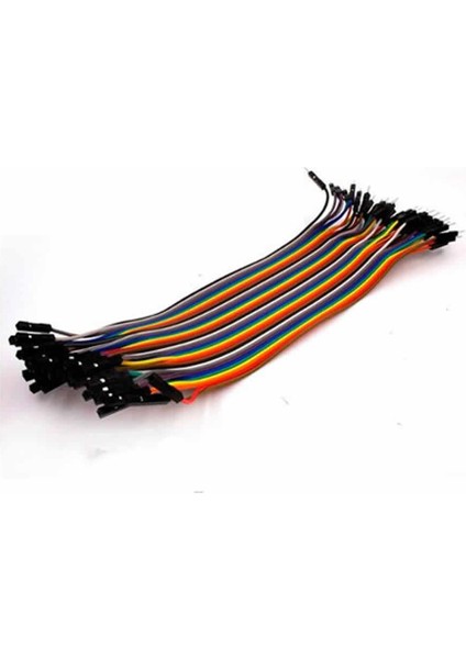20CM 40 Pin Erkek Dişi Dupont Kablo Ayrılabilir 2.54MM 10 Renk Breadboard Atlama Kablosu Jumper Test Prototip Deneme Devre Bağlantı Tel