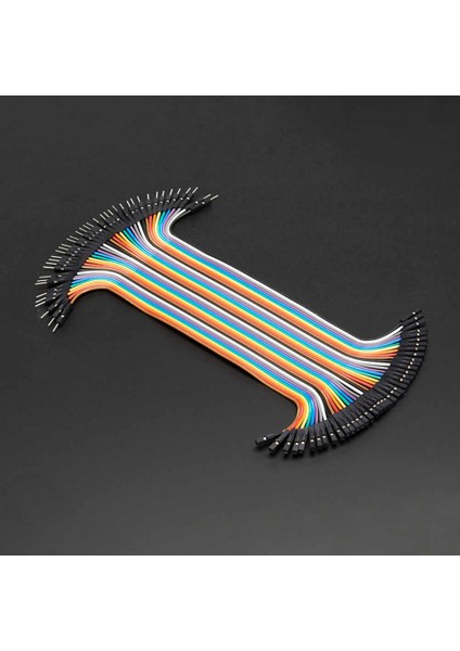 20CM 40 Pin Erkek Dişi Dupont Kablo Ayrılabilir 2.54MM 10 Renk Breadboard Atlama Kablosu Jumper Test Prototip Deneme Devre Bağlantı Tel