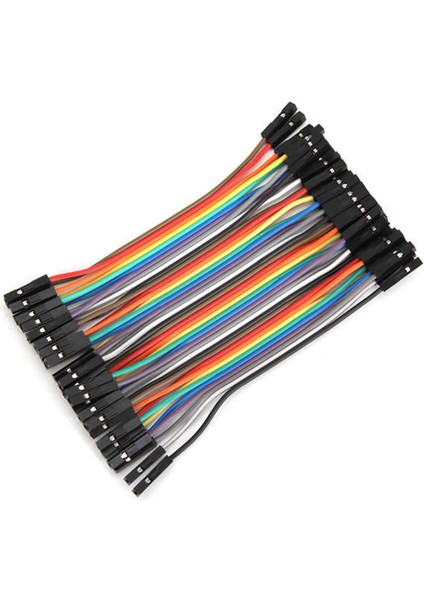 10CM 40 Pin Dişi Dişi Dupont Kablo