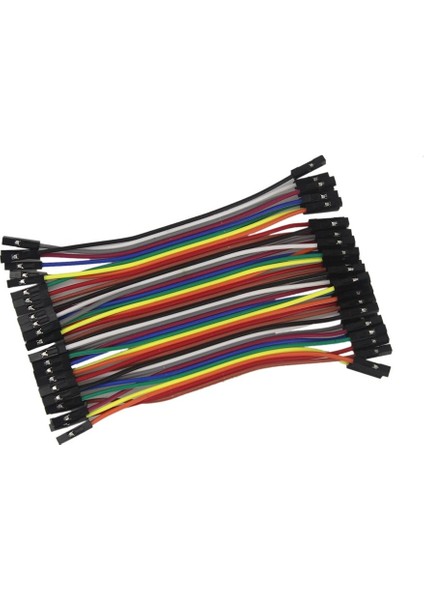 10CM 40 Pin Dişi Dişi Dupont Kablo