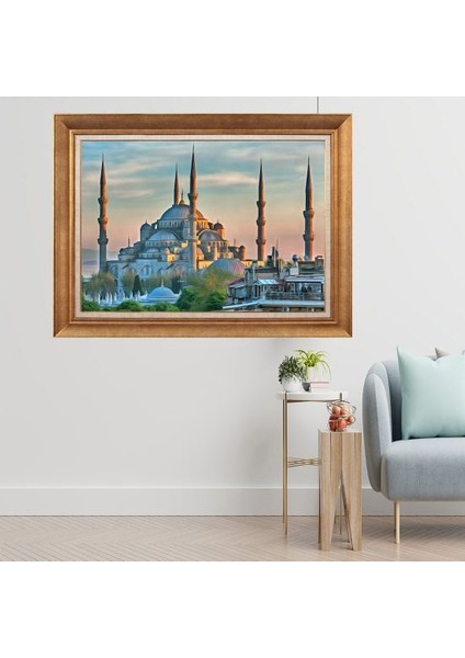 Altın Çerçeveli Paspartulu Tablo C1572