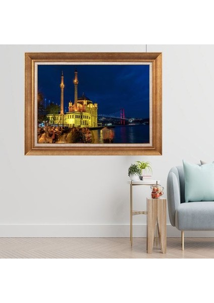 Altın Çerçeveli Paspartulu Tablo C2571